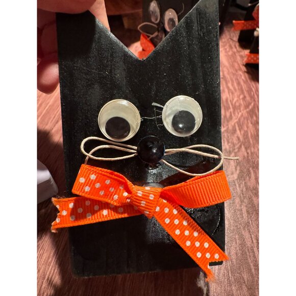 🎃 Lot of 12 Black Cats and Cute Ghosts Decor 🎃 - Picture 7 of 10